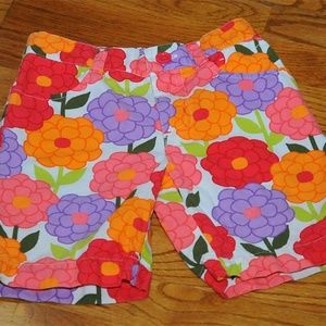 GYMBOREE PRETTY POSIES Flower Shorts sz 5 EUC